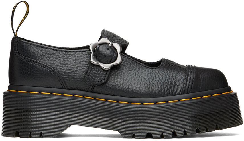 

Черные оксфорды Мэри Джейн с цветком Addina Dr. Martens, Черный