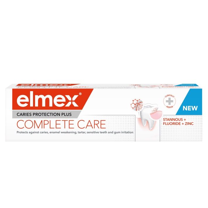 Elmex Caries Protection Plus Complete Care Зубная паста, 75 ml зубная паста crema dental complete care himalaya 75 ml