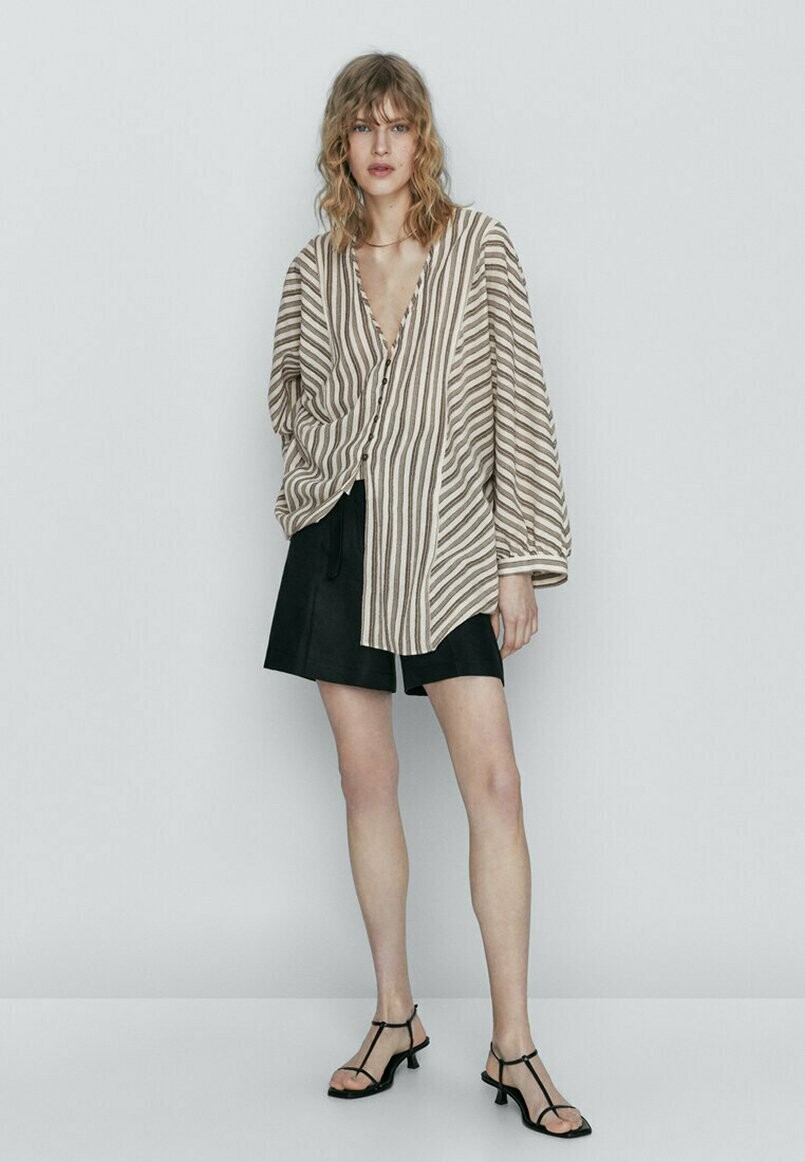 

Блузка Massimo Dutti, коричневый