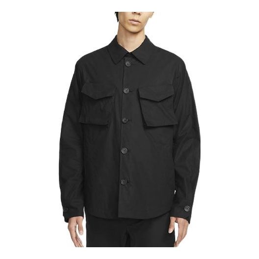 Куртка Nike Solid Color Shirt Jacket Black, черный куртка men s nike solid color jacket gray dq5817 063 серый