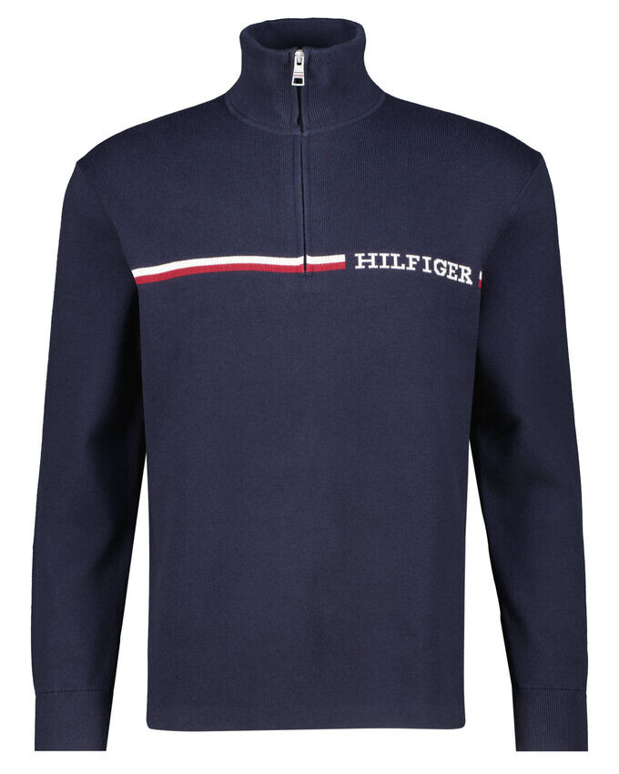 

Трикотажный свитер в глобальную полоску Tommy Hilfiger, синий