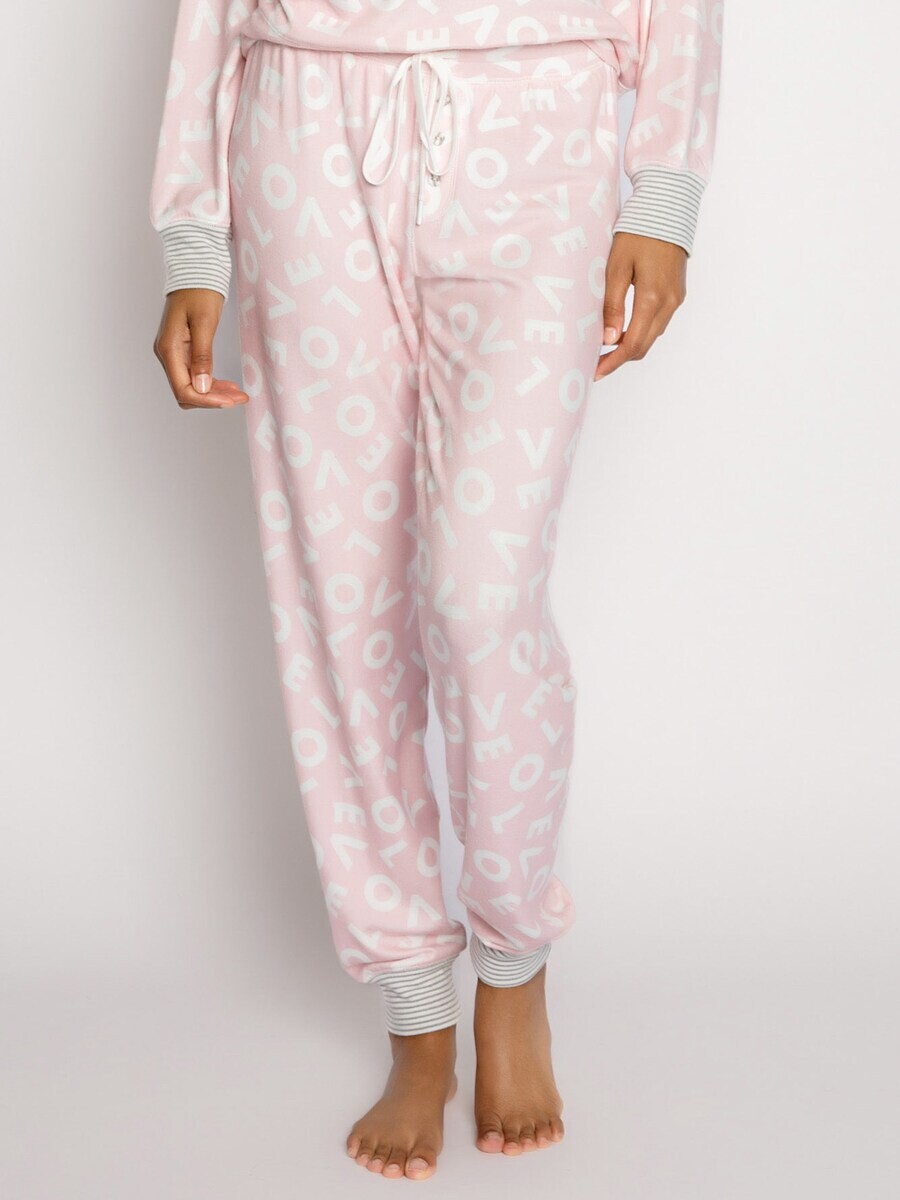 

Брюки PJ Salvage Pajama Pants Live Life, цвет Rose