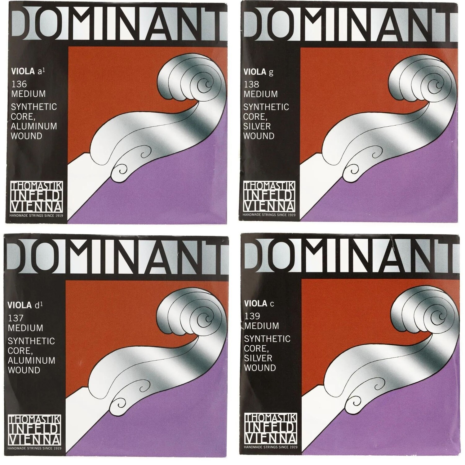 

Новый набор струн для альта Thomastik-Infeld 141 Dominant — размер 4/4