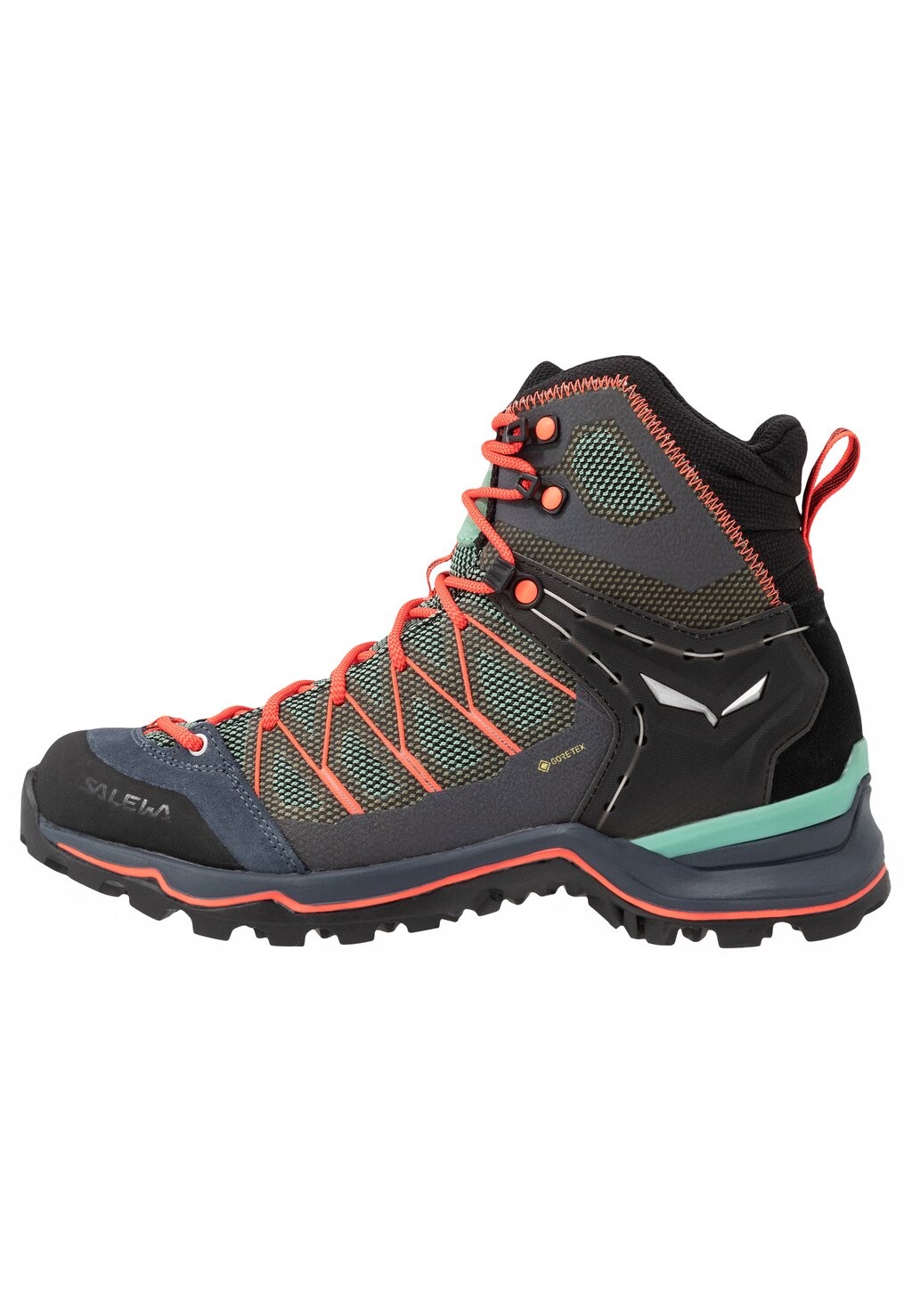 

Ботинки для походов Salewa MTN Trainer Lite Mid GTX, зеленый/синий