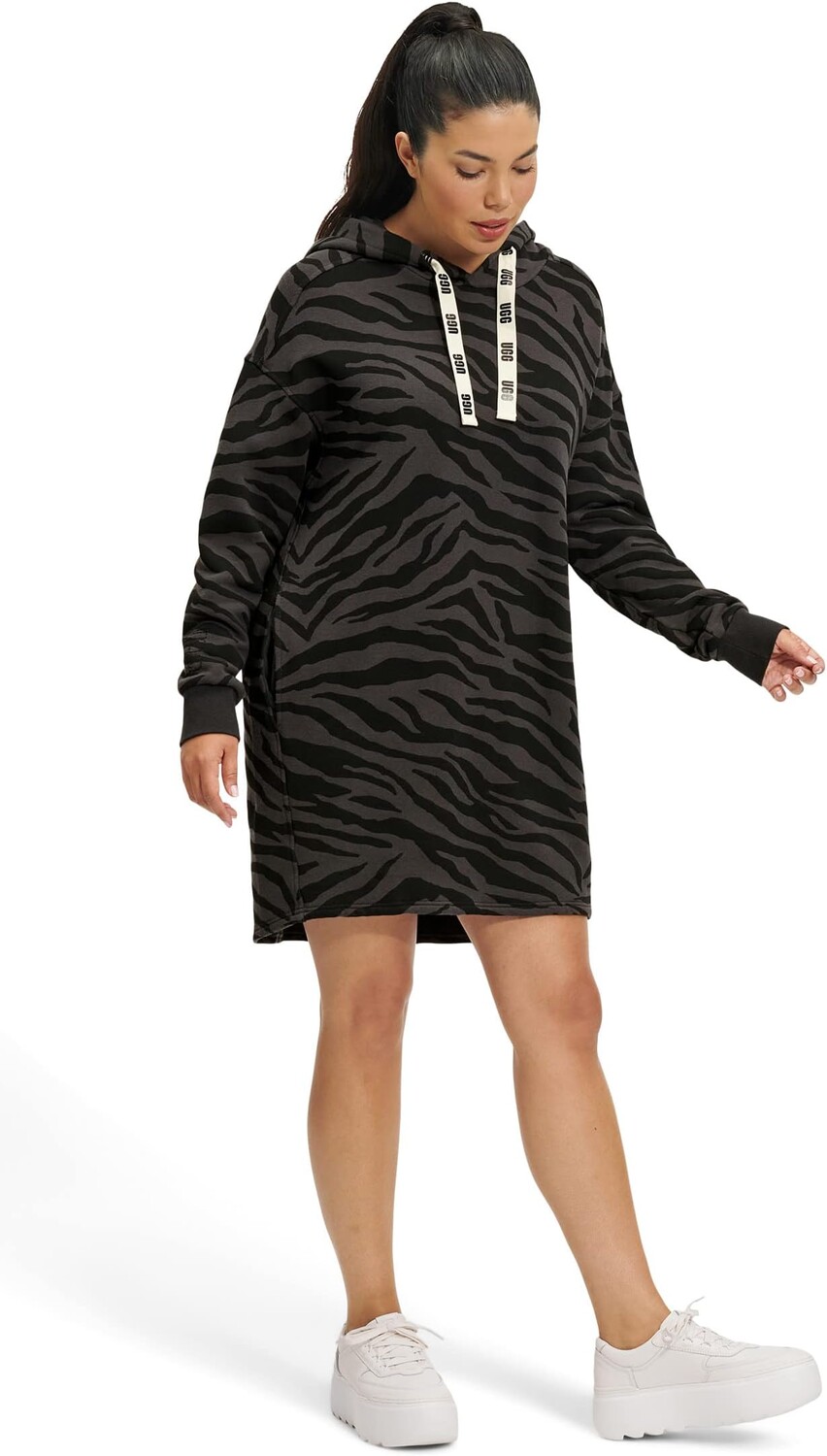 

Платье-худи Aderyn Зебра UGG, цвет Black Zebra