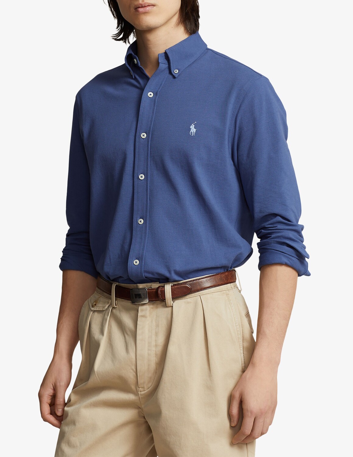 

Полулегкая рубашка Ralph Lauren, синий