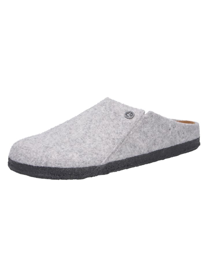 

Тапочки Birkenstock Tieffußbett Pantolette ZERMATT, серый