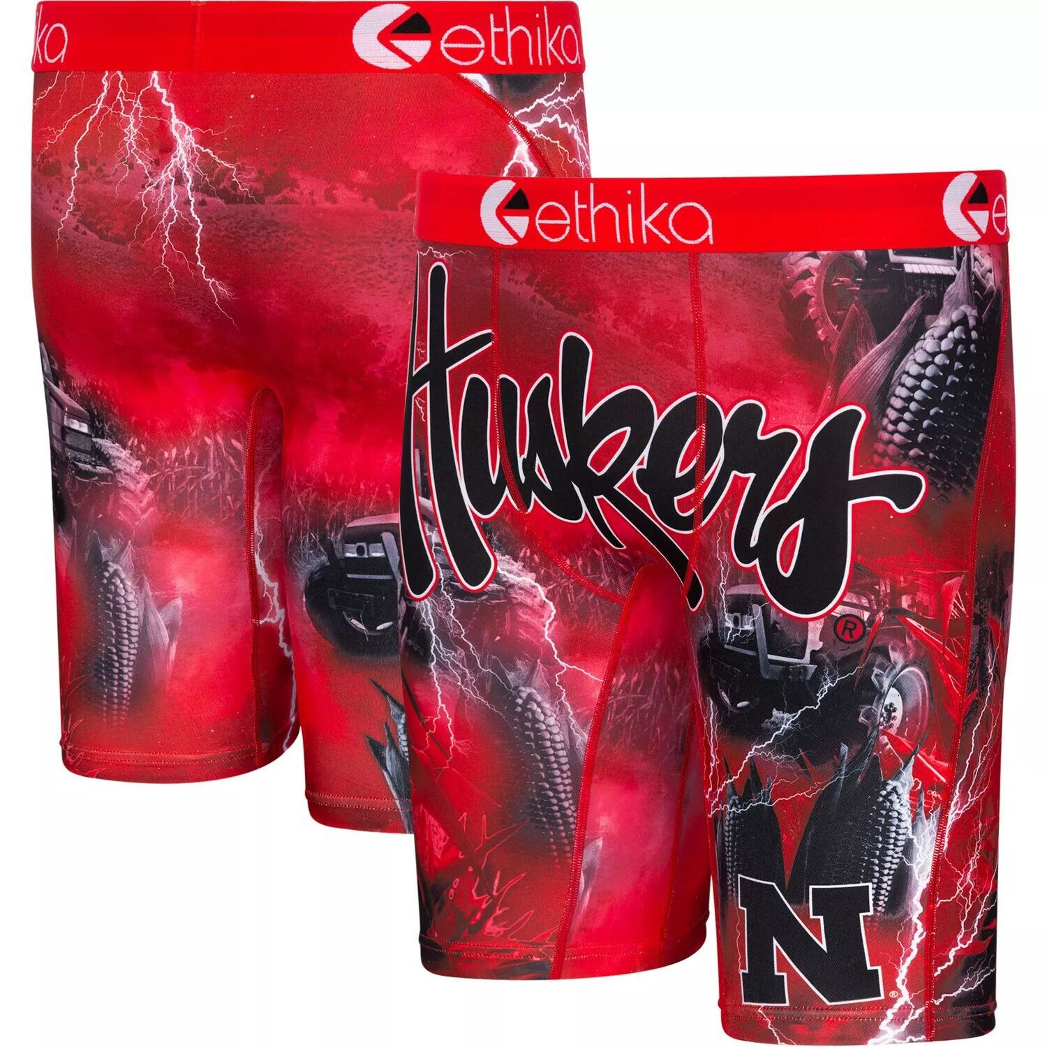 

Мужские трусы-боксеры Ethika Scarlet Nebraska Huskers Spirit
