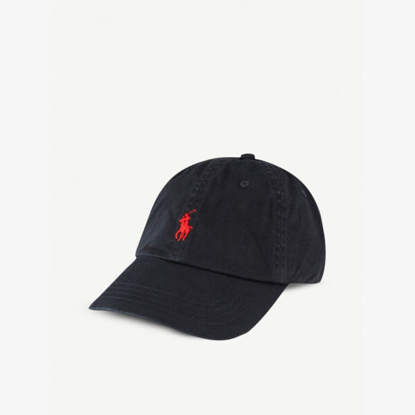 

Бейсболка чинос из хлопка с вышитым логотипом Polo Ralph Lauren, черный