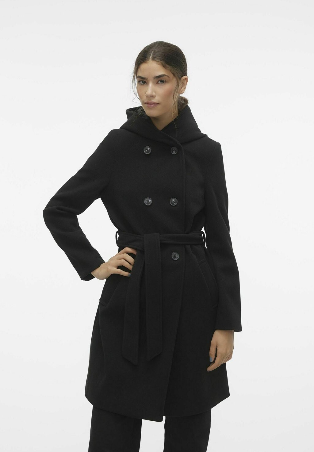 

Короткое пальто Vincefiona Boos Vero Moda, черный