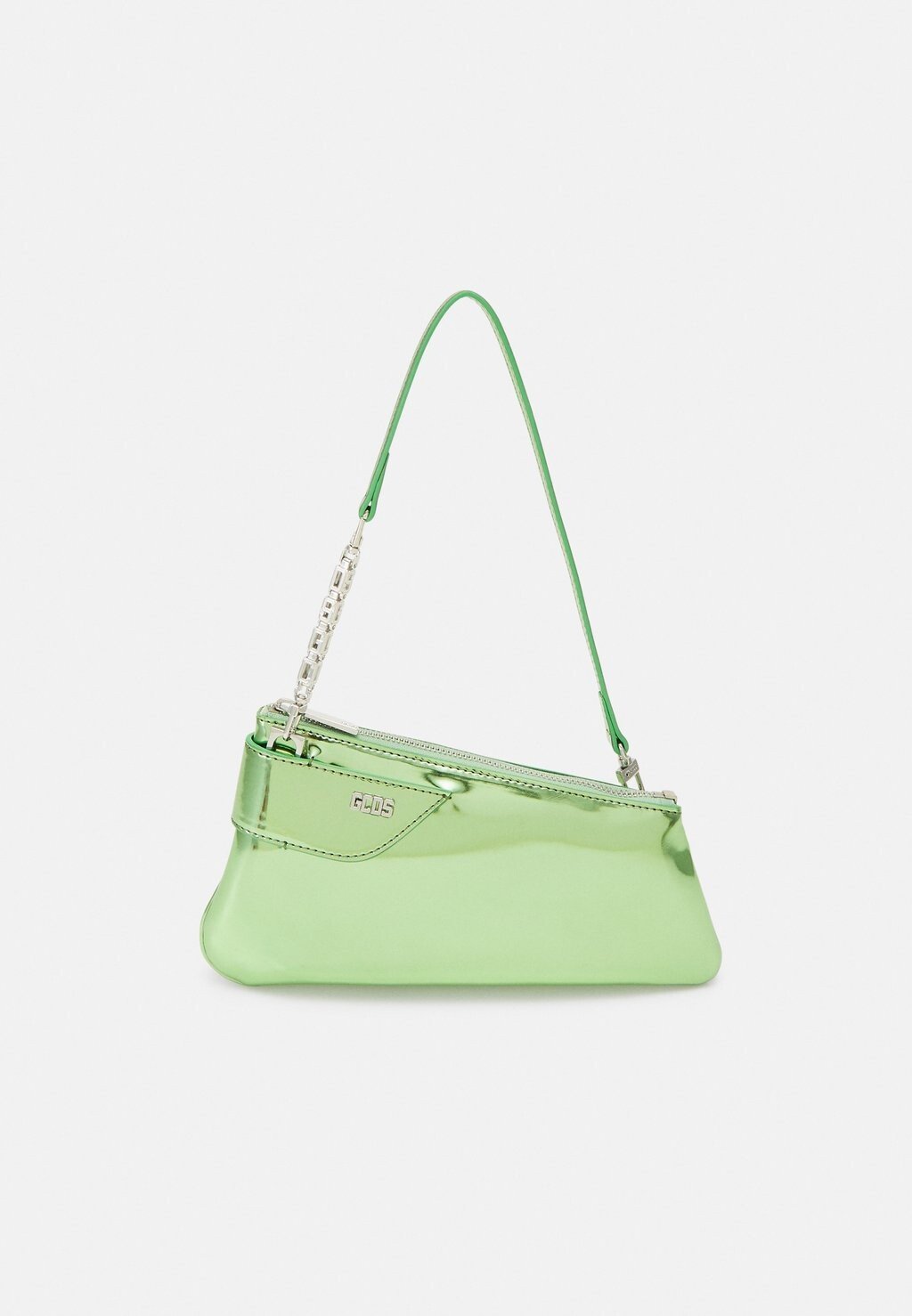 

Сумочка Comma Notte Mirror Bag GCDS, цвет metallic green