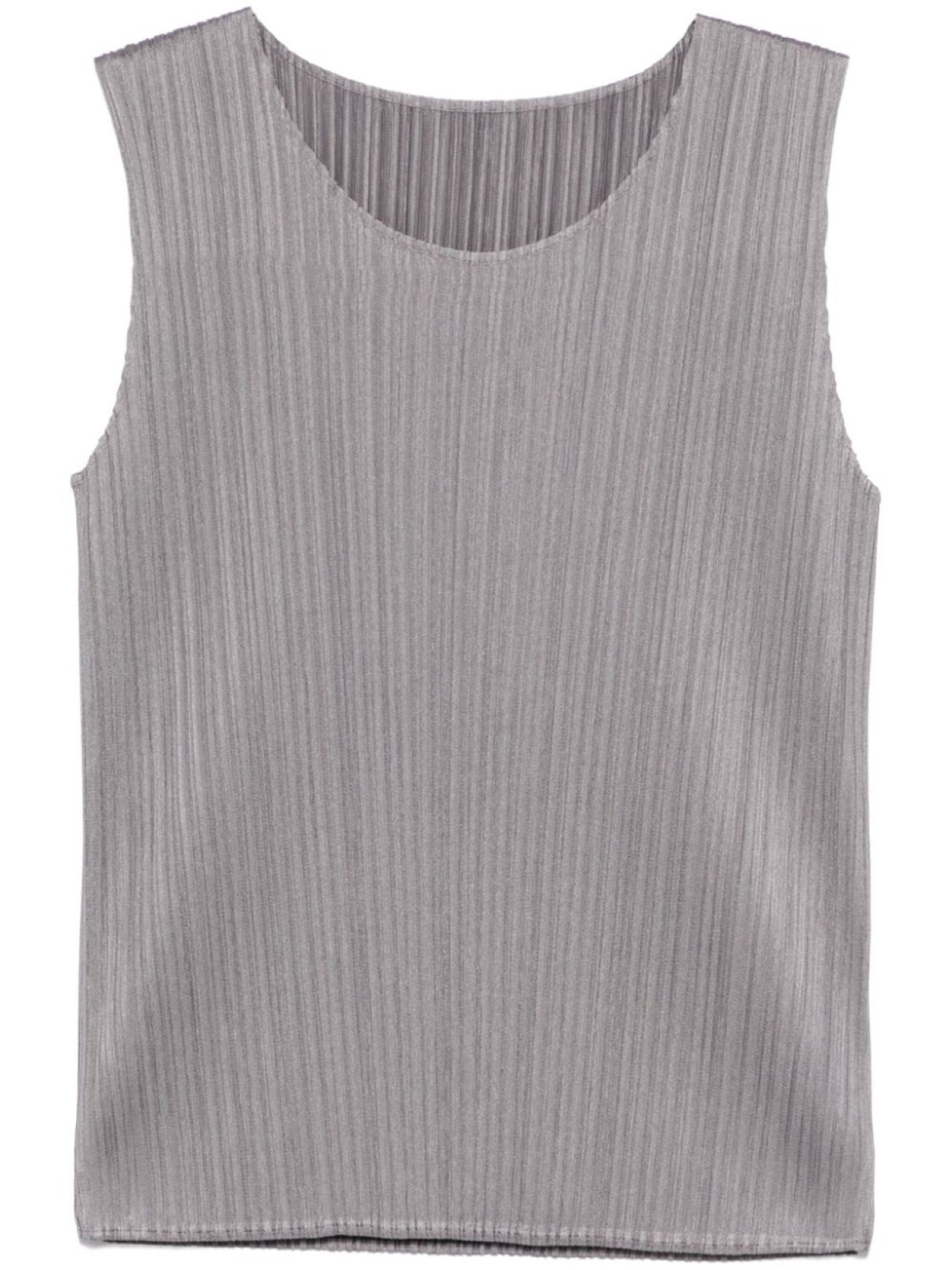 

Плиссированный топ без рукавов Pleats Please Issey Miyake, серый