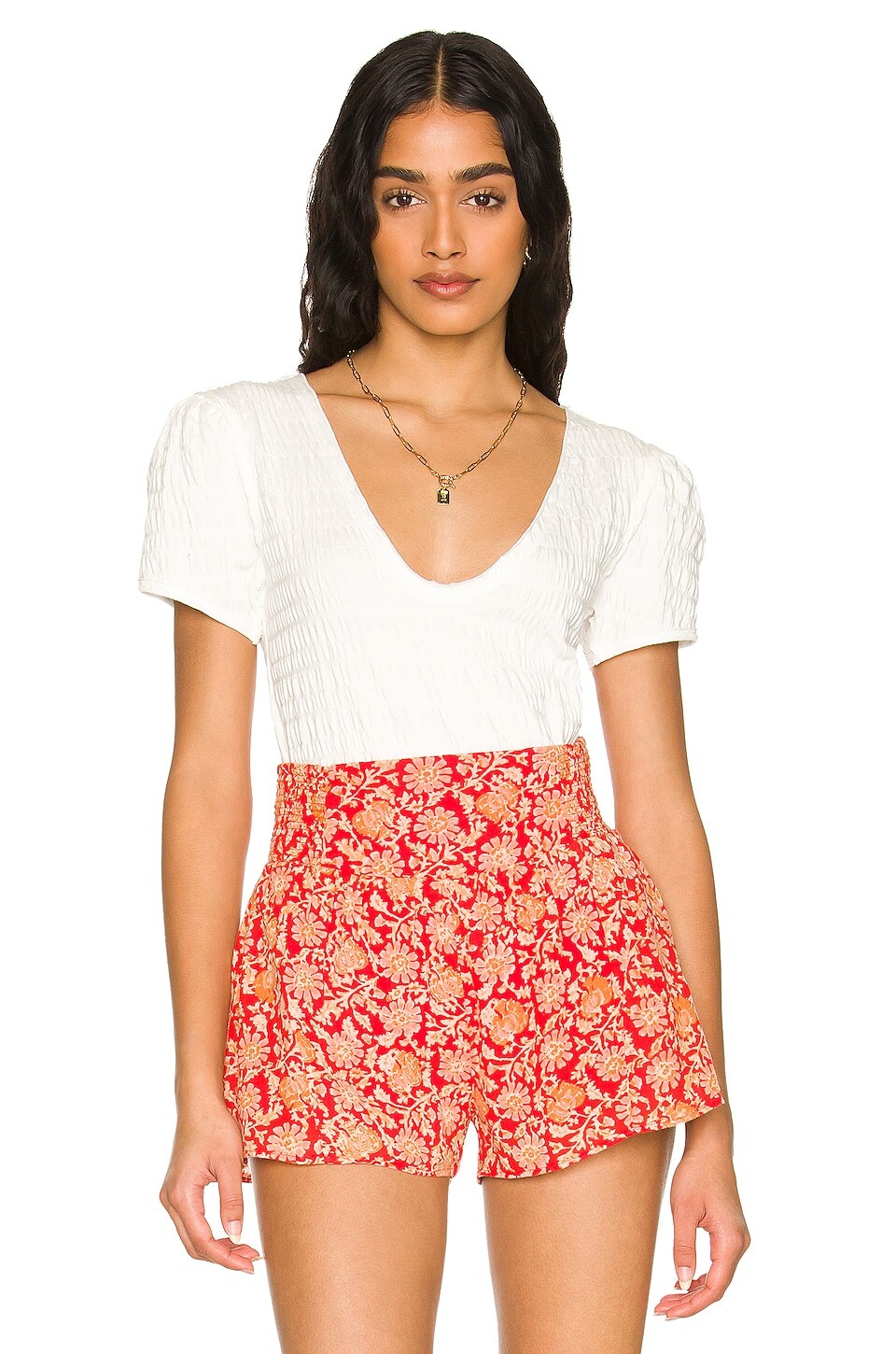 

Футболка Free People Sugar Cube, цвет Optic White