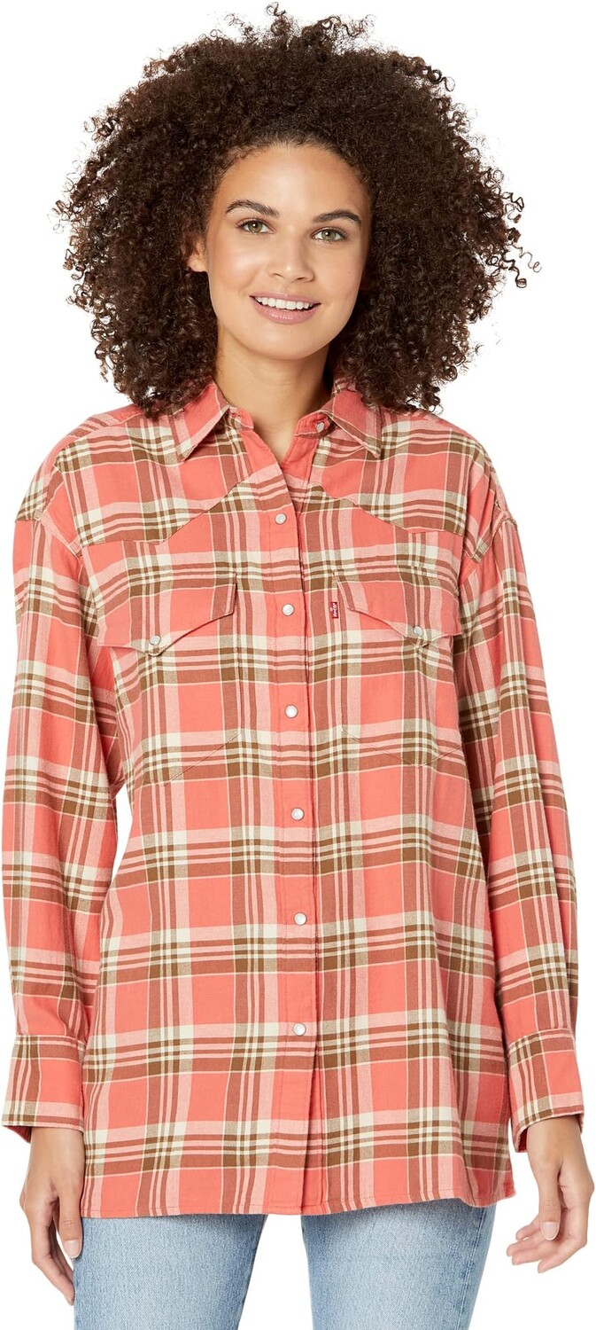 

Рубашка Dylan Relaxed Western Levi's, цвет Kelsey Plaid Burnt Sienna