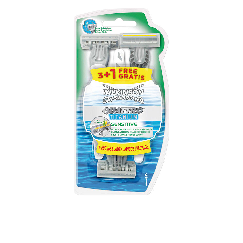 

Бритва Quattro titanium sensitive maquinilla desechable Wilkinson, 1 шт