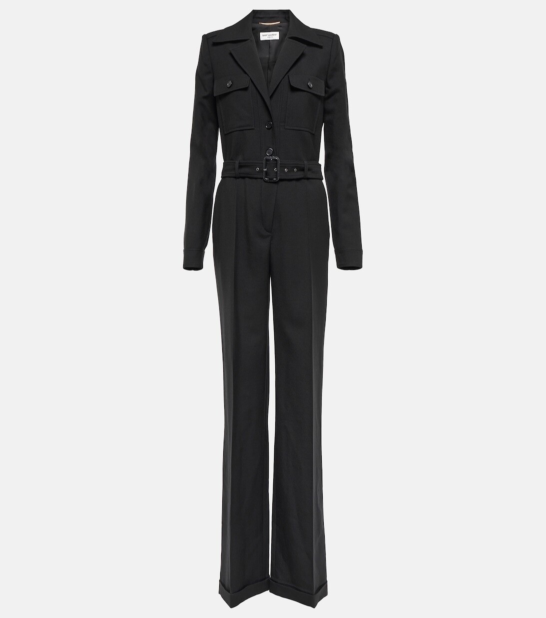 

Комбинезон с поясом SAINT LAURENT, черный