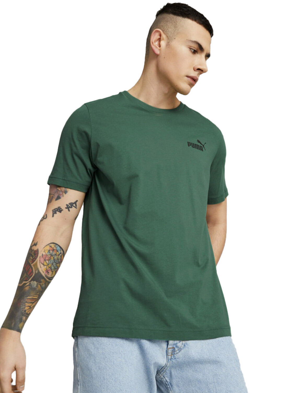 

Футболка Puma с маленьким логотипом Essentials, зеленый