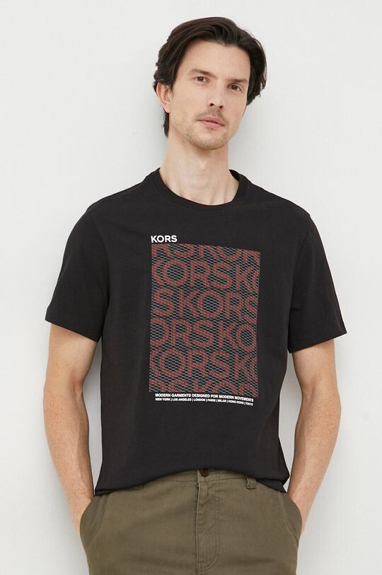 

Хлопковая футболка Michael Kors, черный