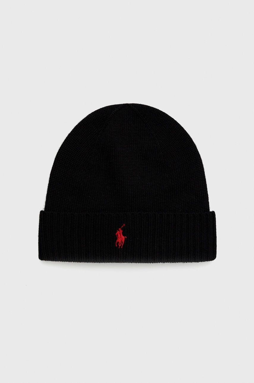 

Шерстяная кепка Polo Ralph Lauren, черный