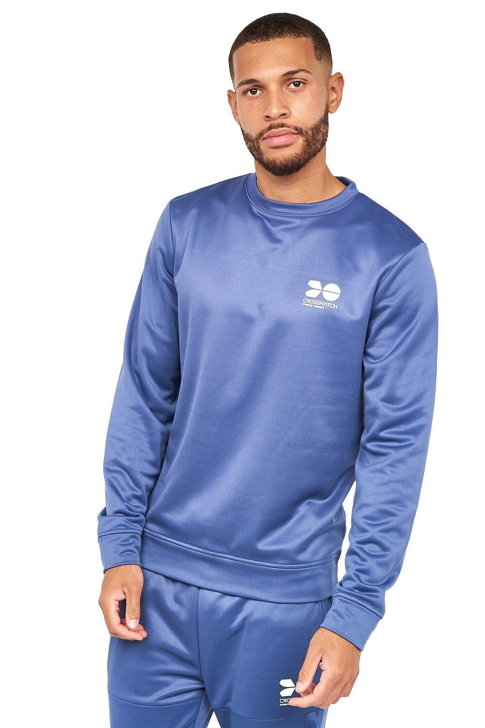 

Спортивный топ Langtons с круглым вырезом Crosshatch, синий