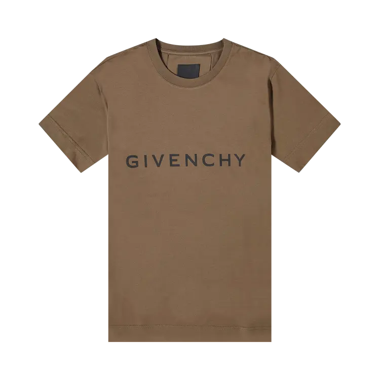 

Футболка Givenchy Archetype Slim Fit 'Khaki', зеленый