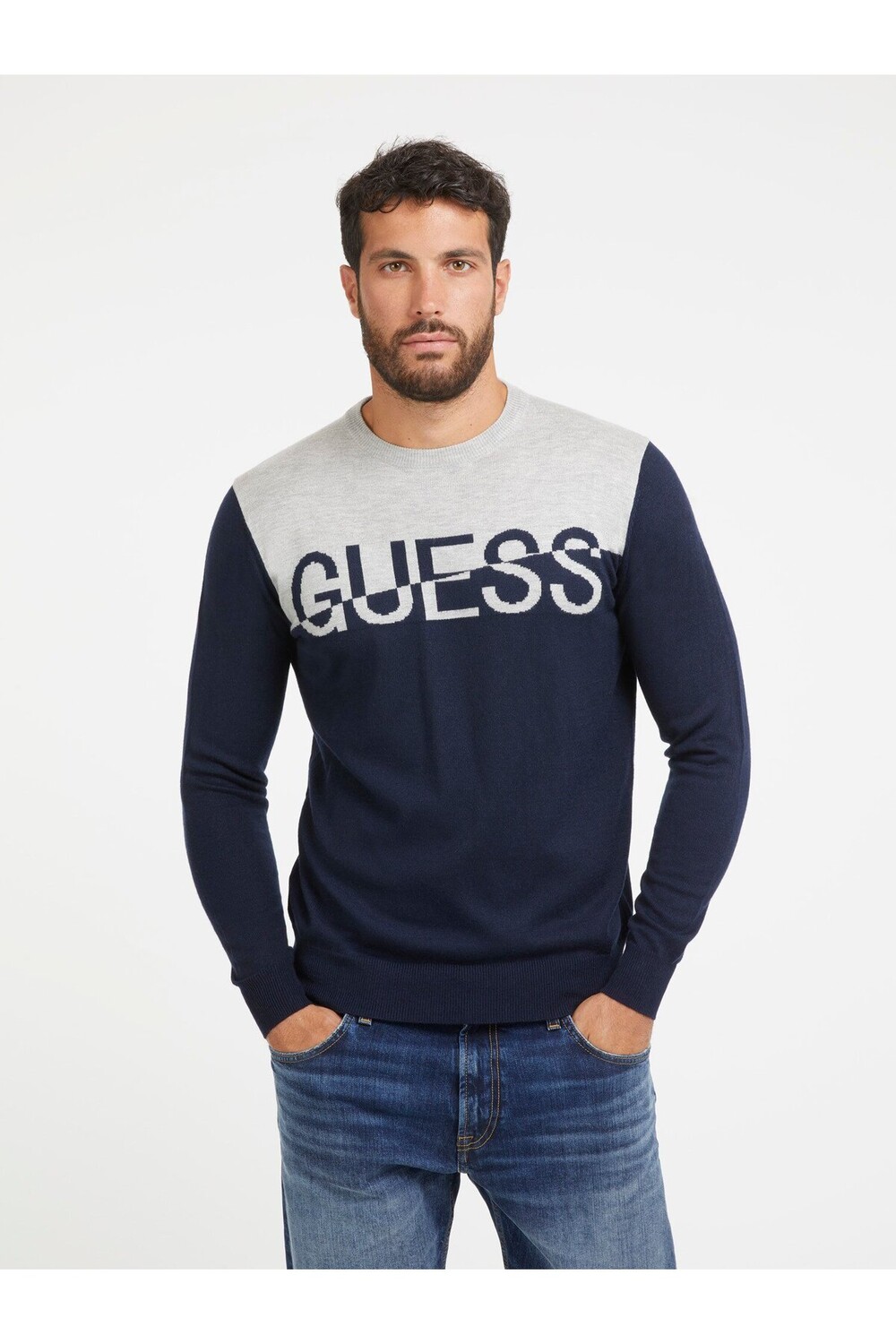 

ТРИКОТАЖ МУЖСКОЙ ALEX Guess, темно-синий