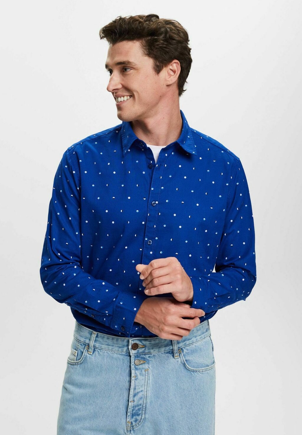 

Рубашка MIT LUNAR DOT MUSTER edc by Esprit, цвет ink