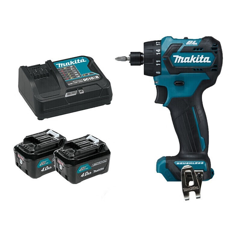 Дрель электрическая Makita DF032DSME + два аккумулятора 12V/4.0Ah, одна зарядка