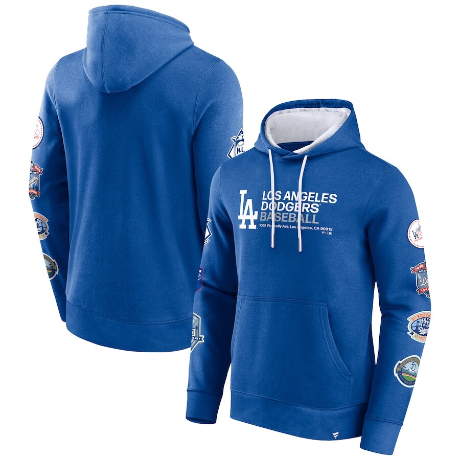 

Пуловер с капюшоном Fanatics Branded Los Angeles Dodgers, роял