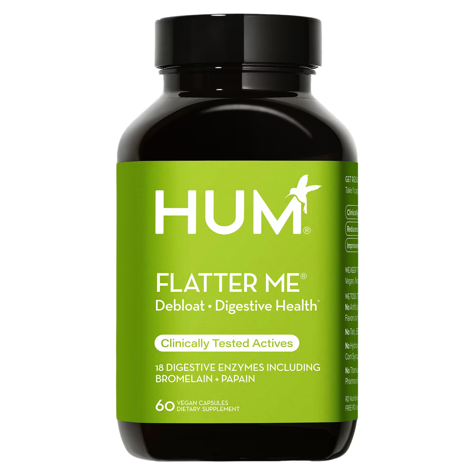 Пищевая добавка Hum Nutrition Flatter Me, 60 веганских капсул