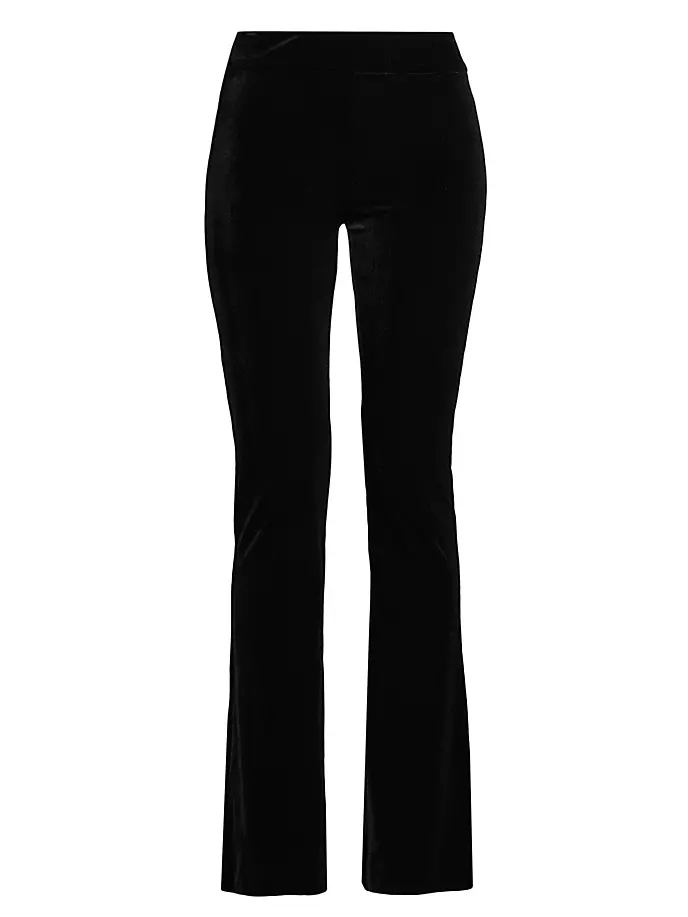 Бархатные расклешенные брюки Bellini Avenue Montaigne, черный oli бархатные расклешенные брюки judith