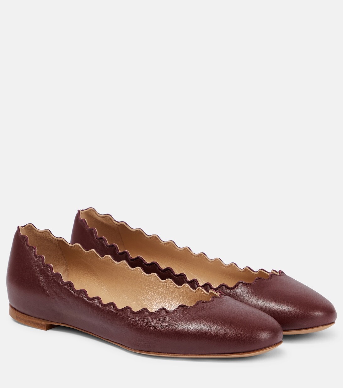 

Кожаные балетки Lauren Chloé, фиолетовый