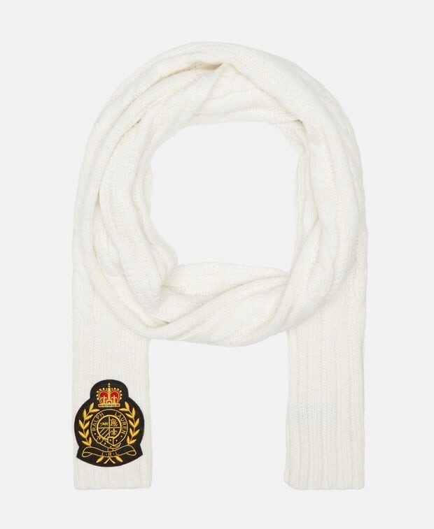 

Шарф Lauren Ralph Lauren, шерсть белый