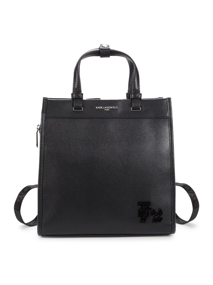 Двусторонняя сумка-тоут с логотипом Maybelle Karl Lagerfeld Paris, черный