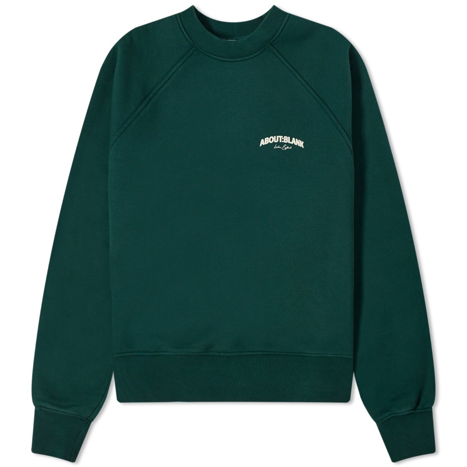 

Свитер About:Blank Arched Logo Raglan, цвет Epsom Green & Ecru