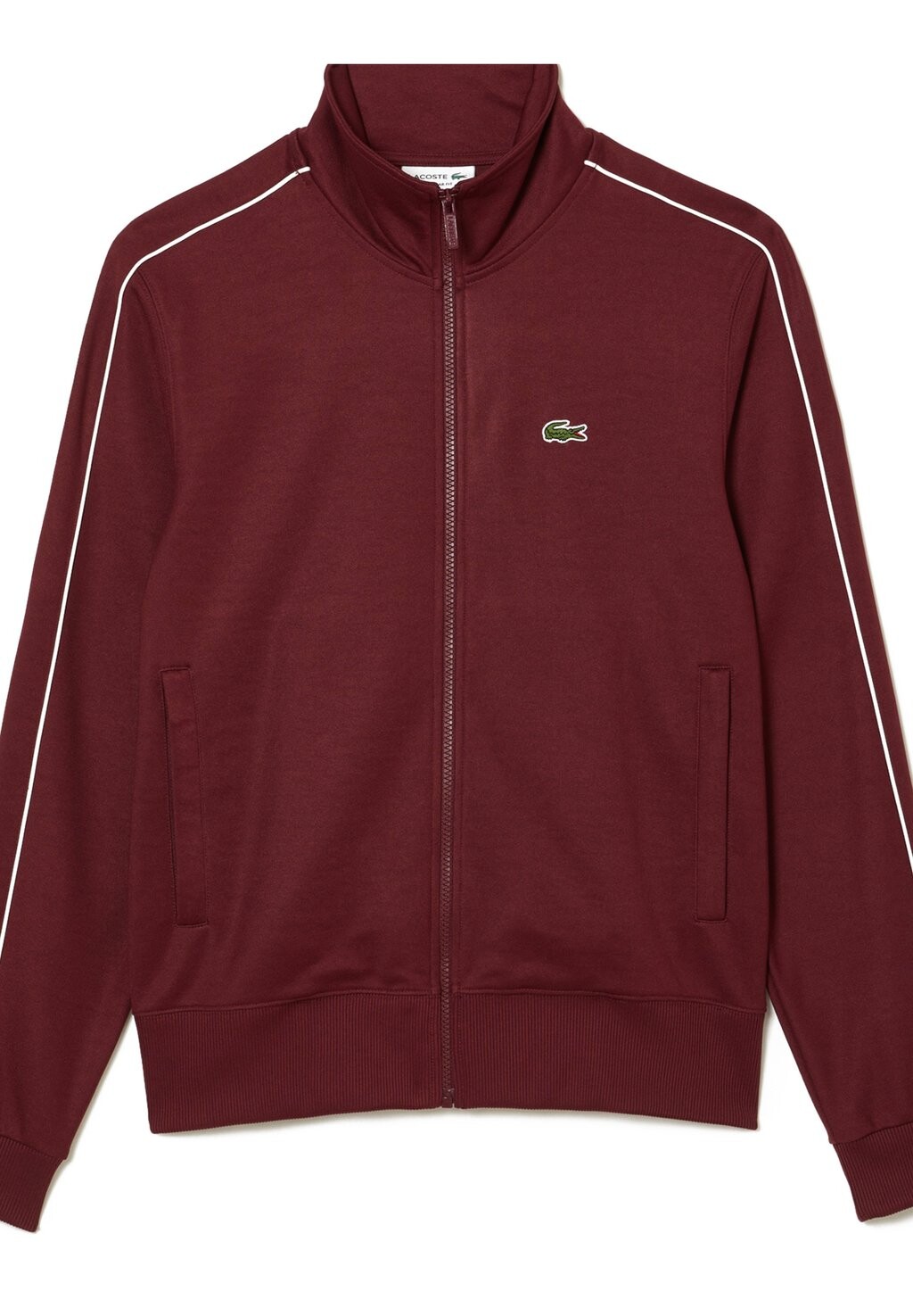

Толстовка на молнии Lacoste, бордовая, да