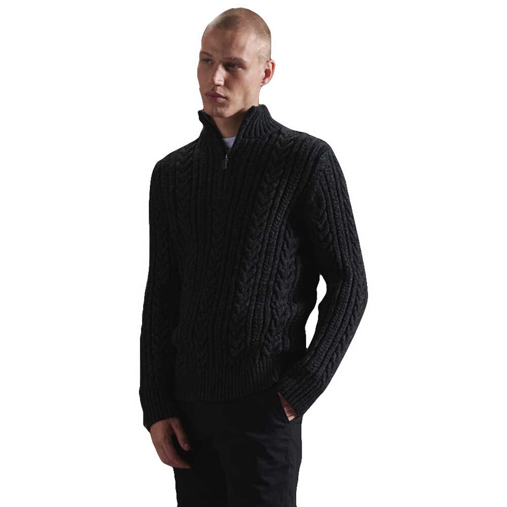 

Свитер Superdry Jacob Henley, черный