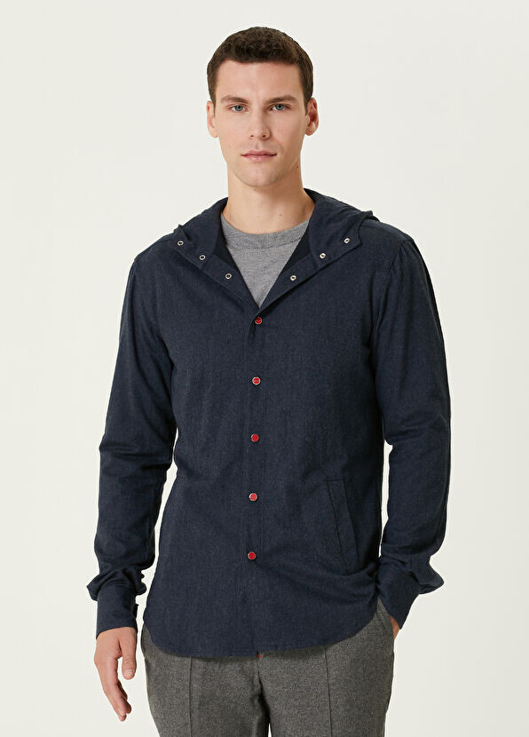 

Рубашка с капюшоном Kiton, серый