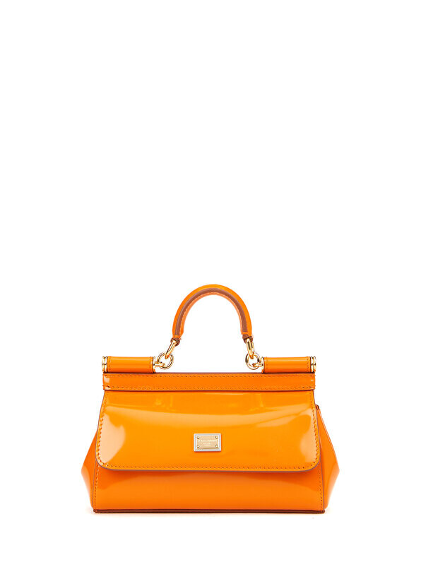 

Женская кожаная сумка sicily orange Dolce&Gabbana