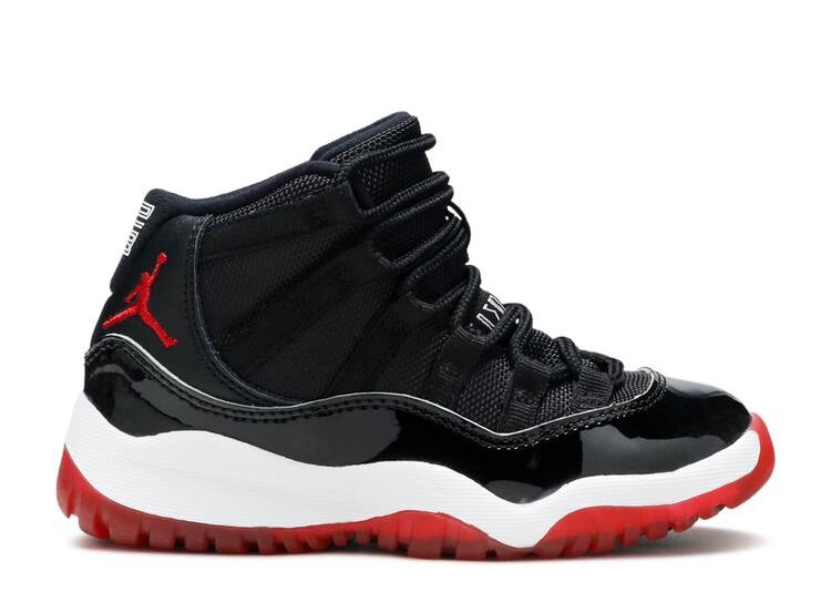 

Кроссовки AIR JORDAN 11 RETRO PS 'BRED' 2019, черный