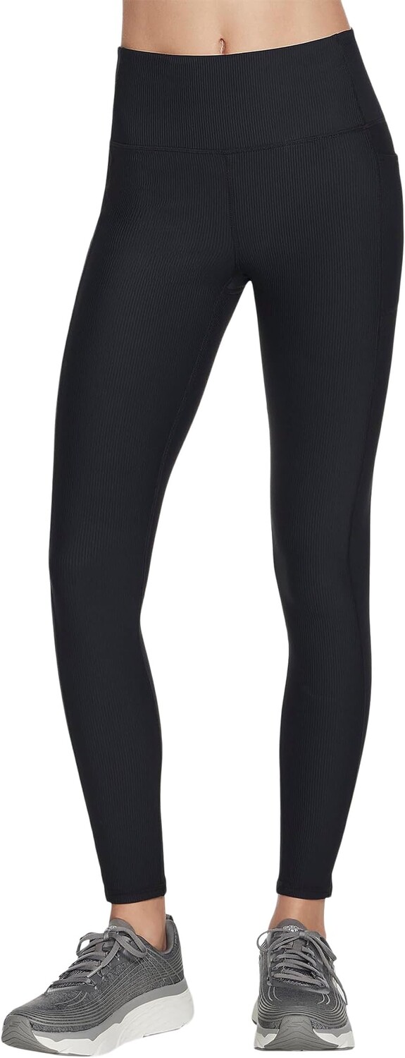 

Брюки GO WALK RIBBED HIGH WAIST LEGGING SKECHERS, черный