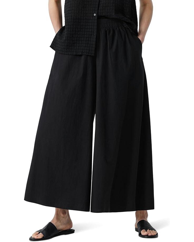 

Брюки Eileen Fisher Cropped Wide Pants, черный