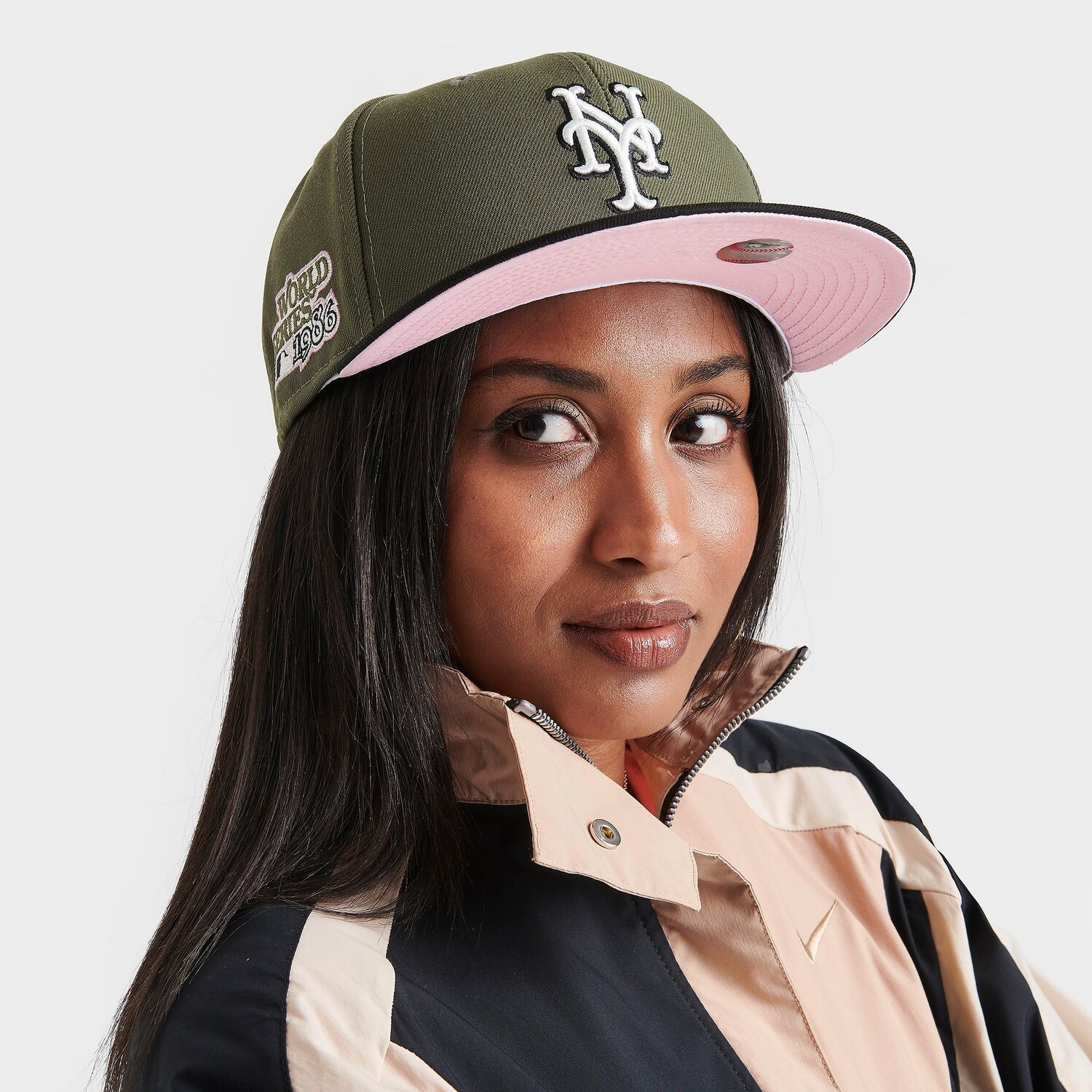 

Оливковая кепка New Era New York Mets MLB 9FIFTY Snapback, зеленый