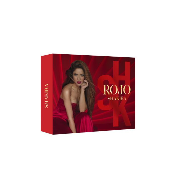 цена Женская туалетная вода Rojo Eau de Parfum Estuche de regalo Shakira, Set 2 productos