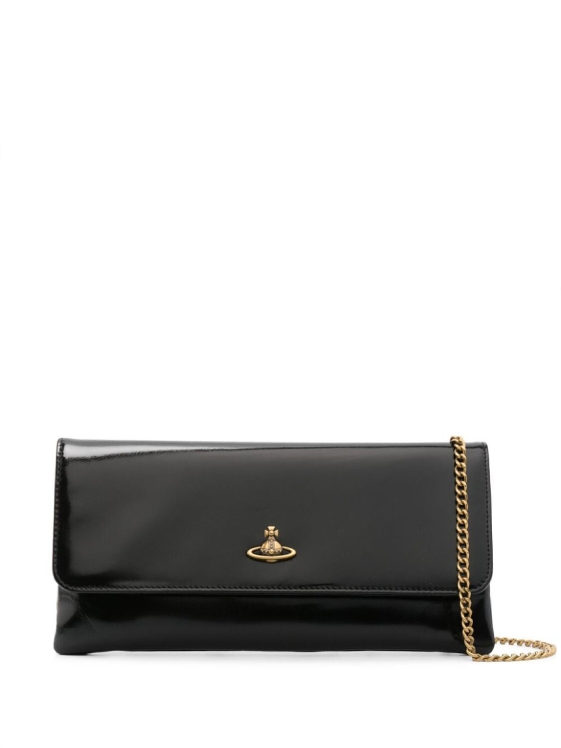 

Vivienne Westwood клатч с откидным клапаном, черный