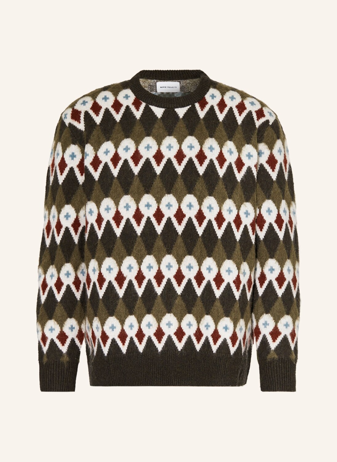 

Свитер NORSE PROJECTS RUNE, хаки