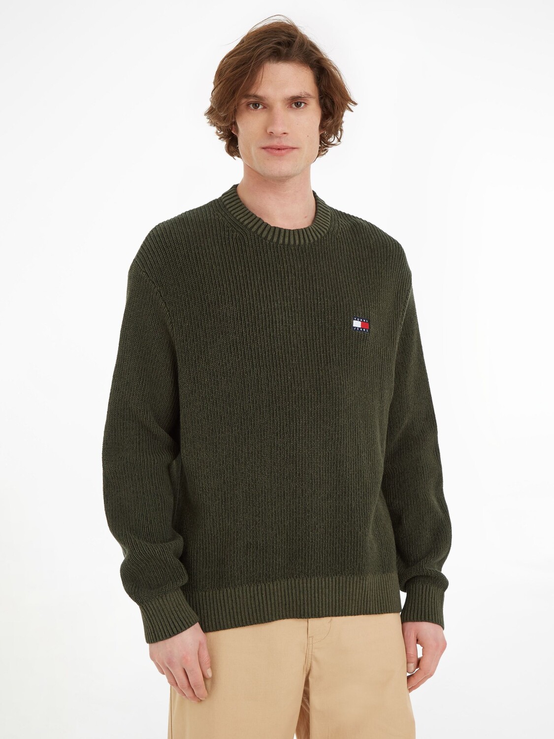 

Джемпер с логотипом Tommy Jeans Tommy Hilfiger, оливковое, Зеленый