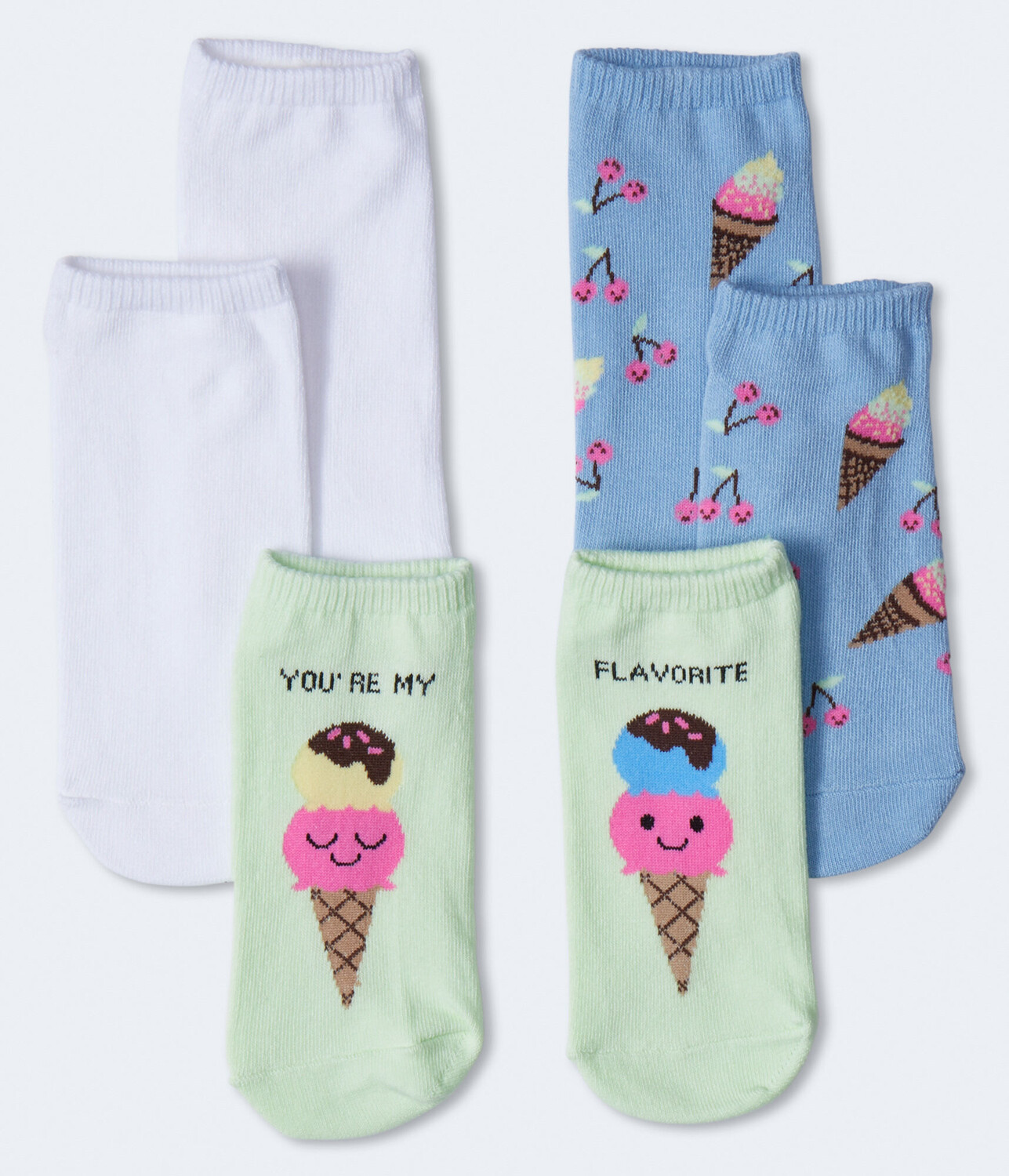 

Набор носков You're My Flavorite до щиколотки, 3 шт. Aeropostale, зеленый