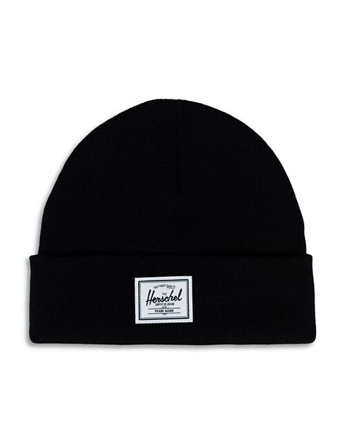 

Вязаная шапка Elmer в мелкую рубчику Herschel Supply Co., цвет Black