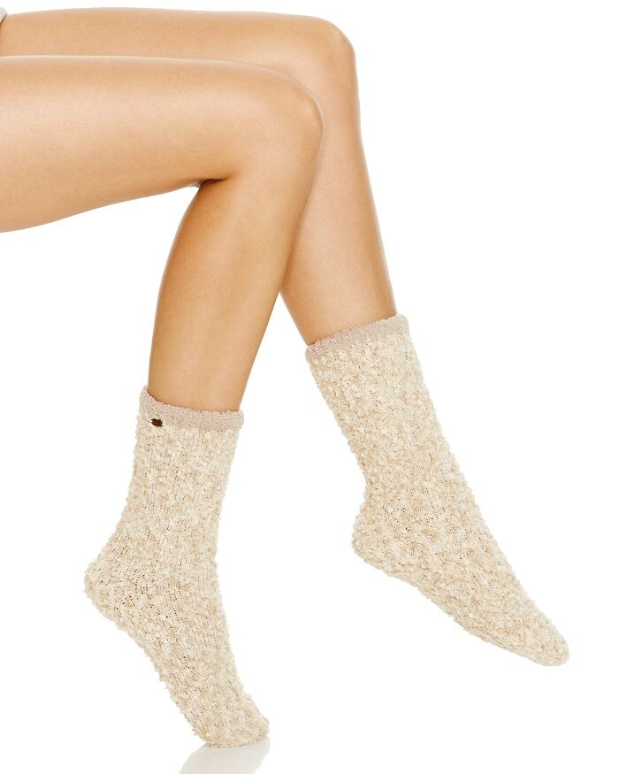 

Уютные носки из синели UGG Australia, слоновая кость/кремовый